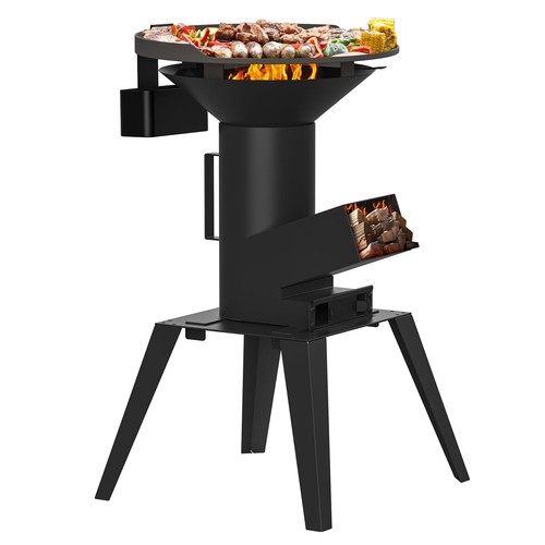 Rocket stove avec plaque - rocket,