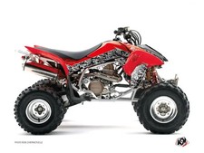 Kit Déco Quad Predator Honda 450 TRX Noir Rouge (2004-2005)
