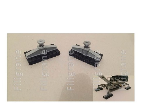 Lot patins pour wagon - de,