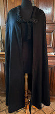 Yves Saint Laurent vintage 1970 cape pure laine noire