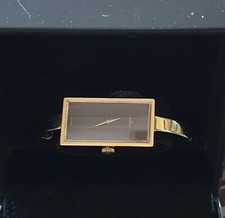 MAGNIFIQUE MONTRE BRACELET EDOX FEMME ANNÉES 50 PLAQUÉ OR 