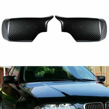 Carbon Coques Retroviseur Cache Mirror Cover pour BMW Séries 3 E46 4Dr 1998-2005