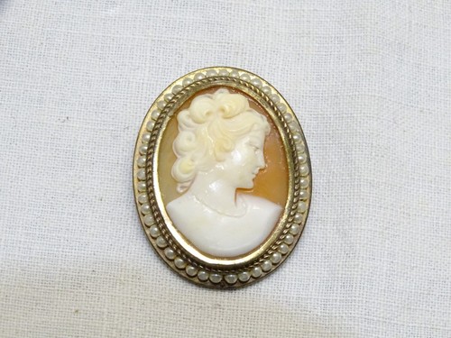 Broche pendentif camee - -broche,
