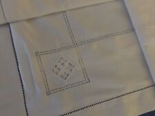 taie d'oreiller, jours fins et insertions, mono B D, ancienne