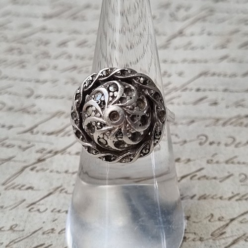 Bague ancienne 1900 argent - bague,