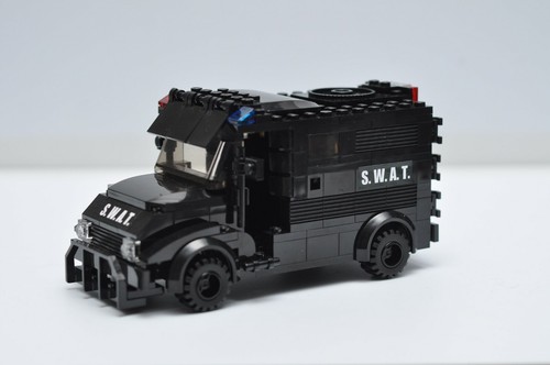Swat truck police black custom - swat,
