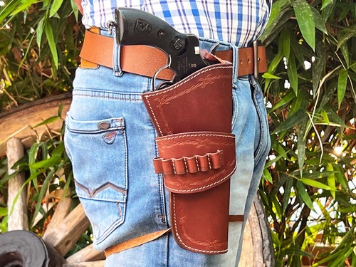étui revolver cuir à - cuir,
