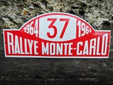 Plaque émaillée RALLYE MONTE CARLO 1964 Cooper Mini no Austin Morris Mg Rover