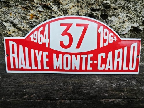 Plaque émaillée rallye monte - plaque,
