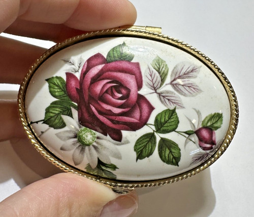 Vintage rouge rose vert fleurs - rouge,