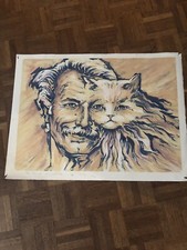 superbe lithographie originale de Mattin-Laurent Partarrieu