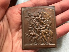 rare médaille medal plaque cuivre by L.O. MATTEI la marseillaise d'aprés RUDE