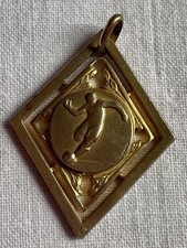 Pendentif, Bijou, Médaille Thème Sport Football Signé Fraisse