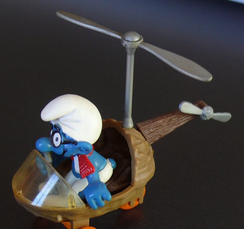 Figurine schtroumpf pilote - figurine,