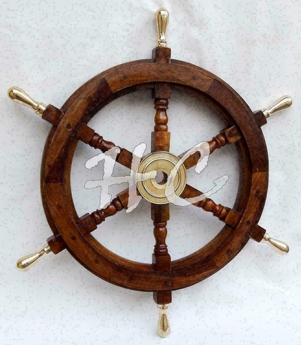 Volant bateau nautique bois - volant,