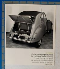 CITROEN 2CV AZLP coffre malle document  photo clipping 