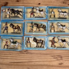 Lot 5. Starlux Empire Plomb peint  Edition Atlas Lot 9 cavaliers glorieux Empire