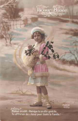 Bonne annee petite fille - petite,