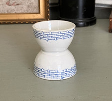 Coquetier diabolo - Sarreguemines, St Amand ? - Décor panier - Terre de Fer