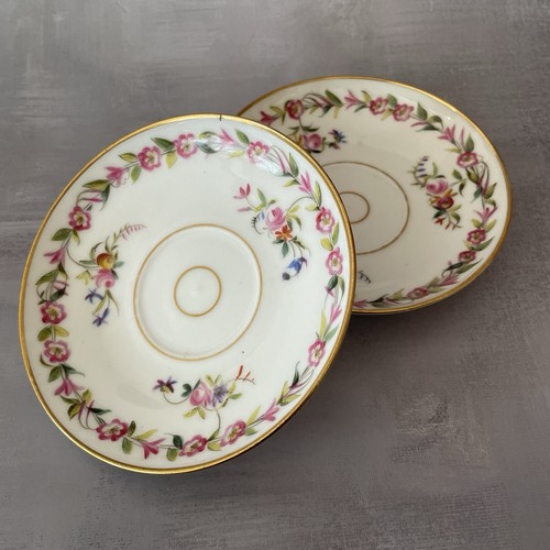 Paire soucoupe porcelaine - de,