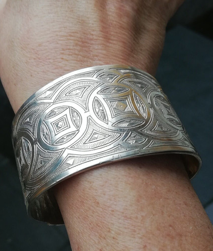 Bracelet argent gravé - en,
