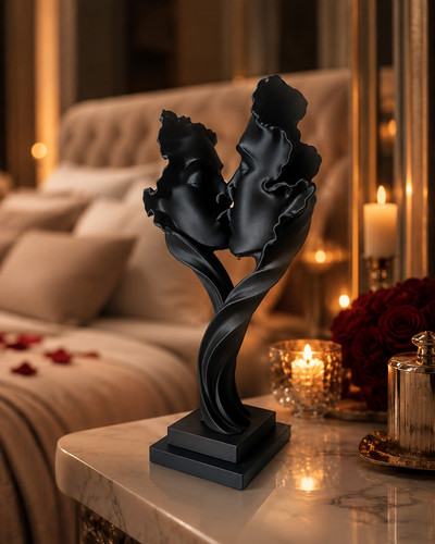 Sculpture couple visages cm - sculpture, 26