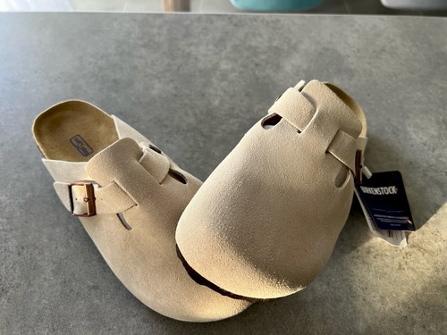Birkenstock boston daim - birkenstock, beige
