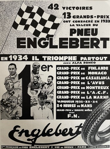 Publicité ancienne englebert - publicité,