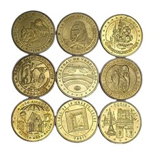 Lot De 9 Jetons Touristiques
