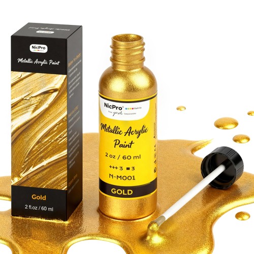 Peinture dorée metal ml - metal,, 60