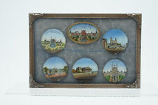 Rare petit fixer sous verre souvenir exposition universelle Paris de 1878