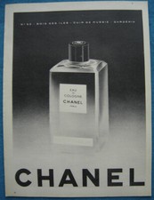 Publicité Papier - Eau de Cologne N°22 de Chanel de 1958