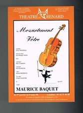 MOZARTEMENT VOTRE - MAURICE BAQUET - CARTE PUBLICITAIRE - POUR COLLECTION