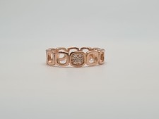 Bague en Or rose 18 carats sertie de diamants naturels signée Dinh Van