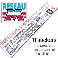 Kit 11 decals BMX MOTOBECANE