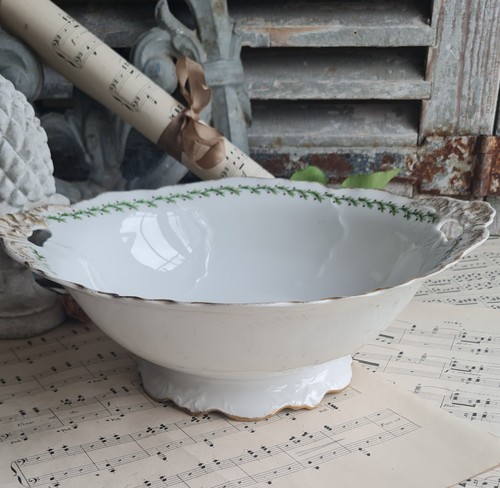 Ancien saladier porcelaine - saladier,