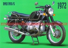 BMW R90/6 ( R 90 900 Série 6 ) 1972 Carte Postale Moto Motorcycle Postcard #0054