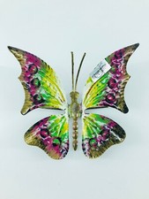 Papillon Fer Forgé Peint à