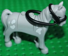 1 x Cheval Lego Friends Light Bluish Gray Horse ref 93083c01pb09 set 41125