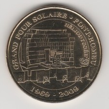 A 2010 TOKEN MEDAILLE MONNAIE DE PARIS -- 66 120 N°2 FONT-ROMEU FOUR SOLAIRE