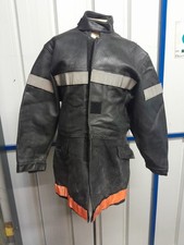 Veste Cuir Pompier Feux Ancienne Obsolète T54