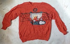 Pull festif party fêtes Père Noël chat applications strass 3XL 4XL Christmas