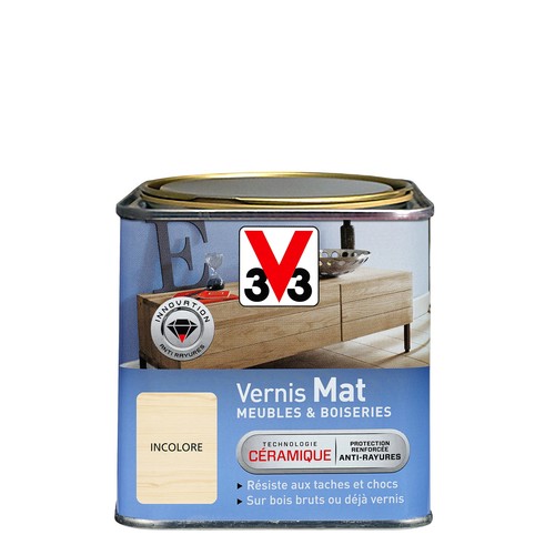 Vernis intérieur mat - mat, meubles
