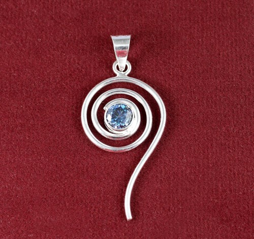 Pendentif diamant bleu - diamant,