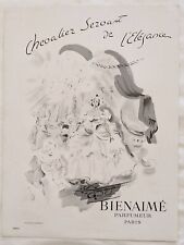 Publicité Presse Ancienne 1946 Chevalier Servant De L'Elégance De Bienaimé Paris
