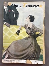 Modes et Travaux n° 624 Déc 1952 revue ancienne couture tricot mode femme