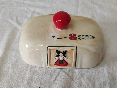Ancien couvercle beurrier - ancien, de