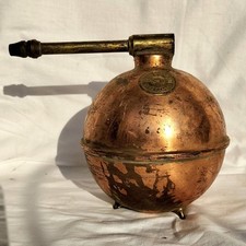 Insolite Sphère En Cuivre. Outil. Jardin. Pulvérisateur. Ancien. Décoratif 