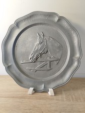 Assiette murale cheval en