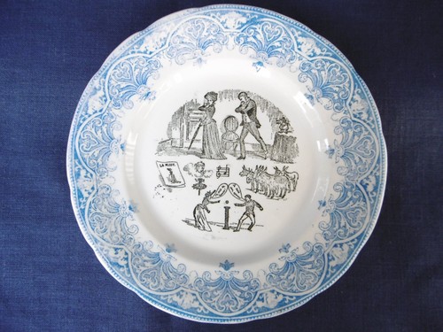 Ancienne assiette creil - creil, et